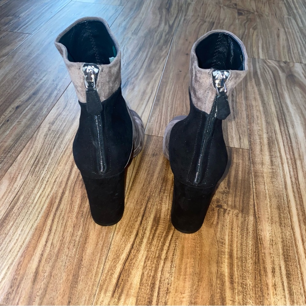 Grigiarancio Leather Patchwork Booties - image 4